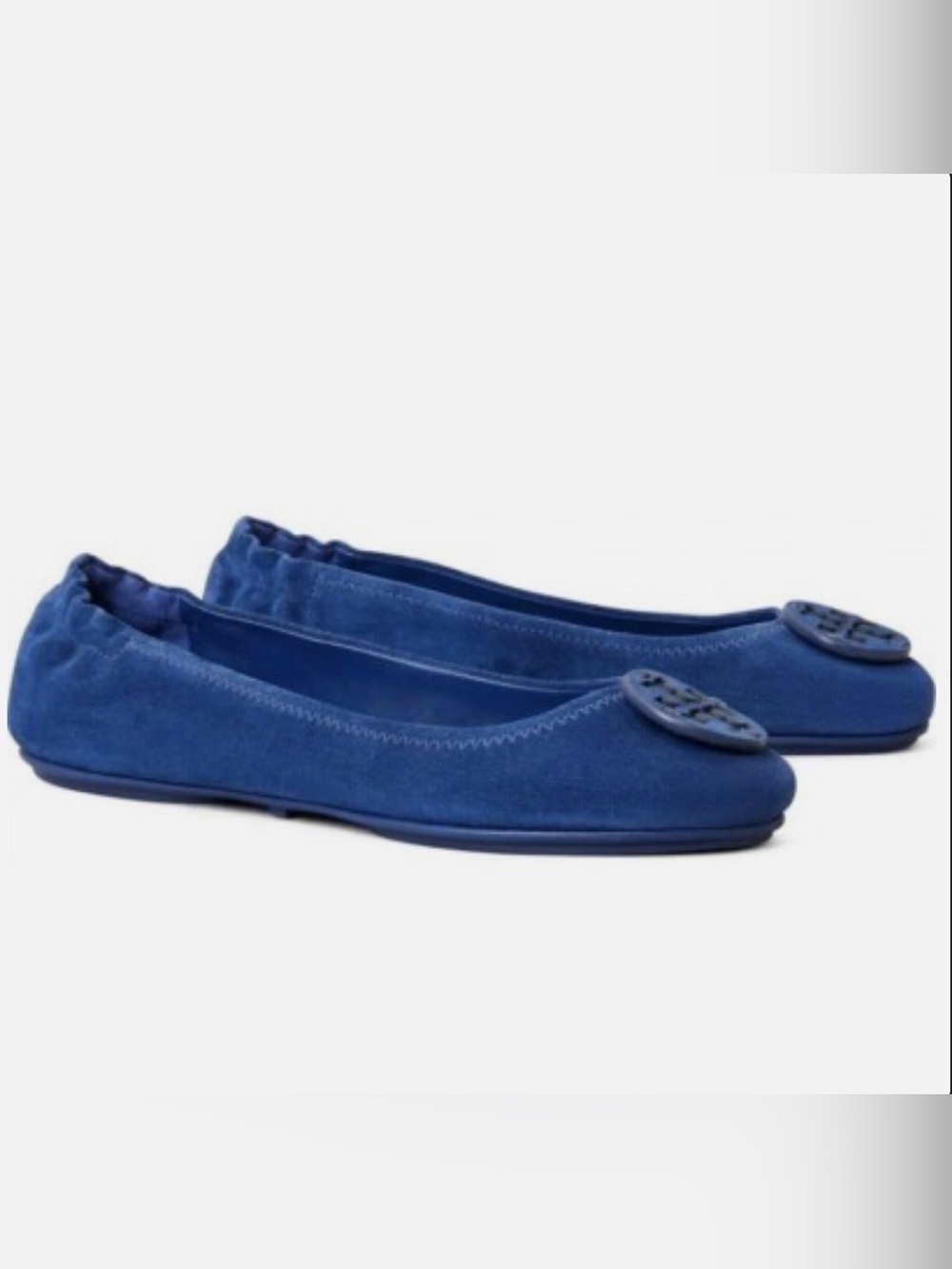 NIB Tory Burch Minnie Travel Ballet Suede Flats